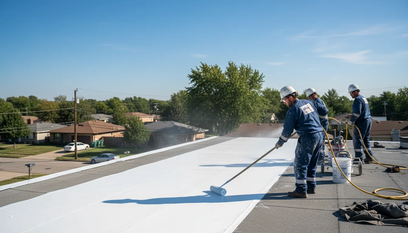Commercial roof coating in Mulberry, KS near me